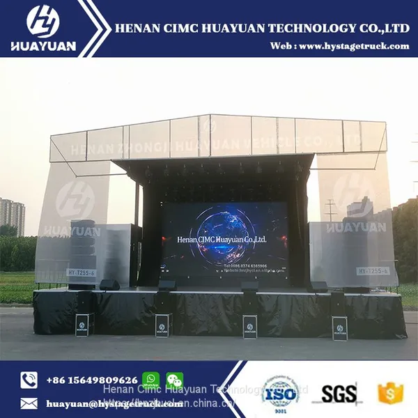 HUAYUAN T255-6 Mobile Hydraulic Stage Truck for Concert Events