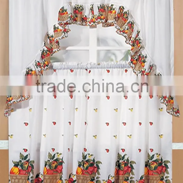 (STOCK)3PCS PRINTED MICROFIBER KITCHEN CURTAIN photo-2