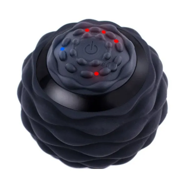 Wholesale Customized Logo Electronic Massage Ball, 4 Speeds Vibrating Massage Roller for Body Muscle Release ,USB Rechargeable