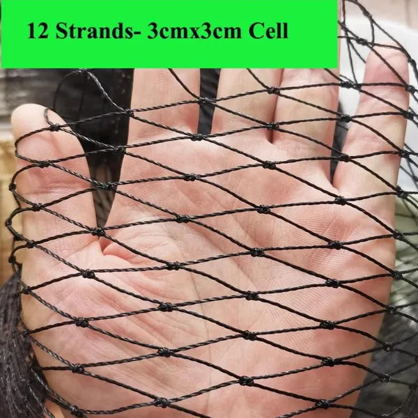 3 Strands Twisted Nylon Bird Net for Fish Breeding Bird Proof Fence Net Cargo Net photo-3