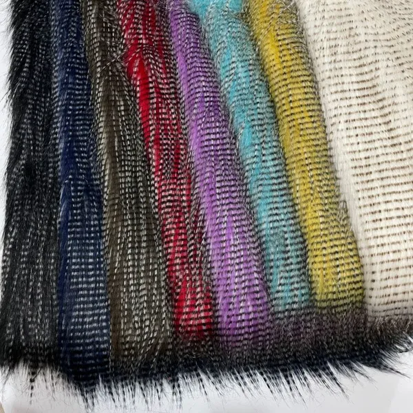 Luxe Pheasant & Peacock Faux Fur Fabric - 750g High-Pile Velvet
