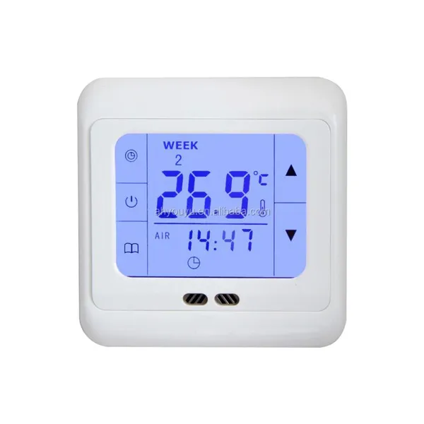 Hvac System Touch Screen Smart Digital Room Heating Cable TemperatureThermostat