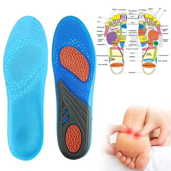 EVA Silica Insoles Orthotic Sport Shock Absorption photo-5