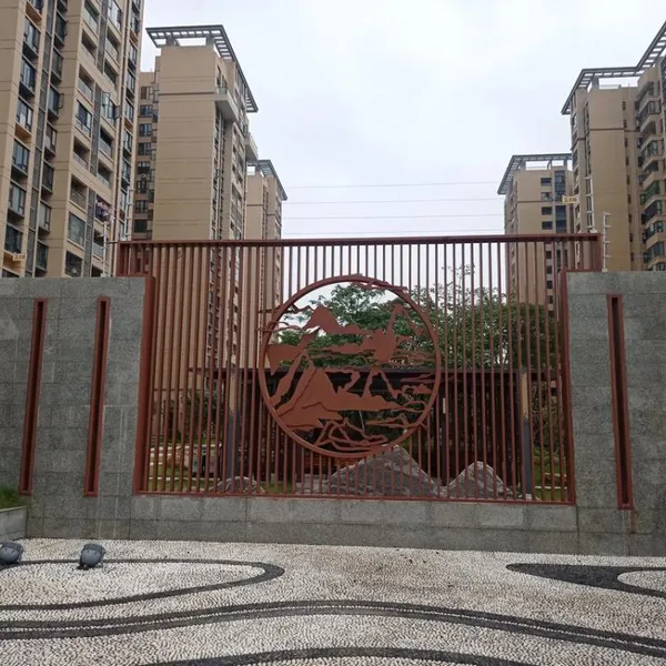 Heavy Duty Welded Steel Fence Panel With Wrought Iron Picket and Finials for Durability photo-5
