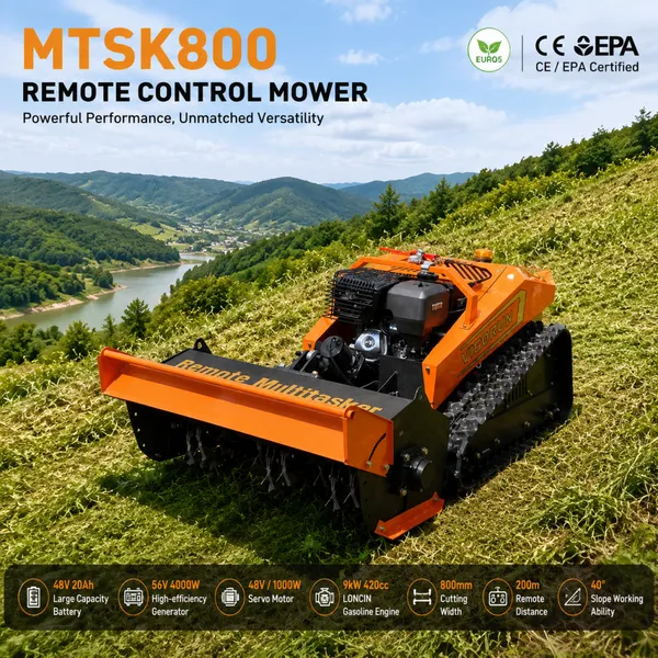 Vigorun MTSK800 Multifunctional Flail Mower, 56V High-power Generator & Large Capacity Battery