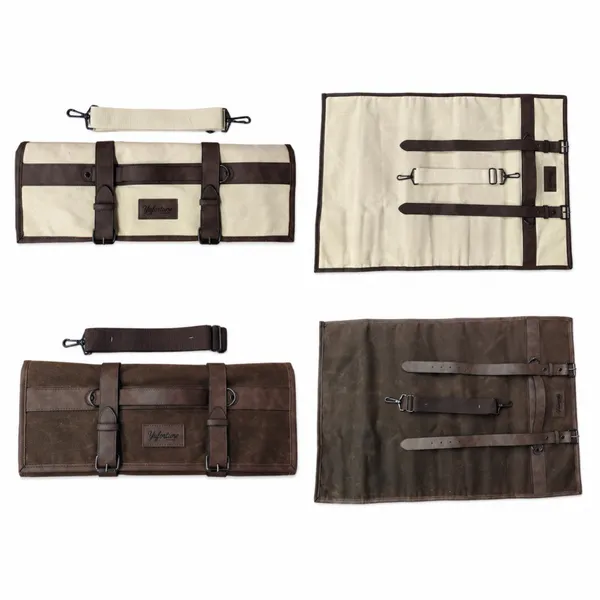 Vintage Canvas Roll-Up Tool Bag photo-5