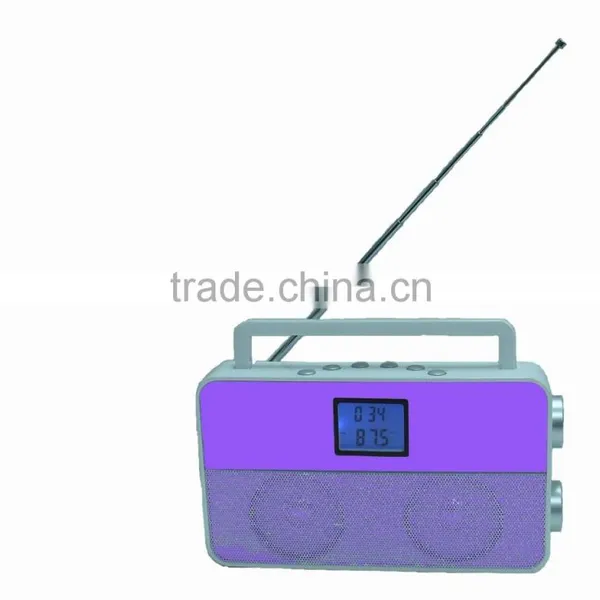 2015 New Exclusive Shining Purple PLL Portable Radio photo-2