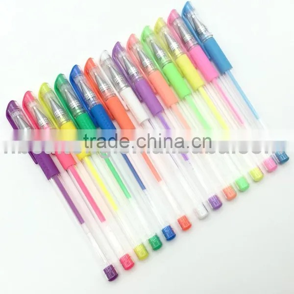 Coloring Pens, Neon Color Gel Pen, Multicolor Gel Pen With Comfortable Grip photo-2
