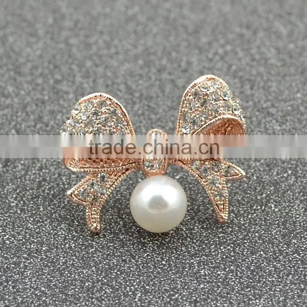 Best Selling Sweet High-Grade Korean Bow Of Pearl Zircon Brooch photo-4