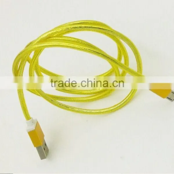 Factory Wholesale Weave Fast Charging 1M USB Data Cable for IPHONE 6 PLUS 6G 5S 5G 5 photo-3