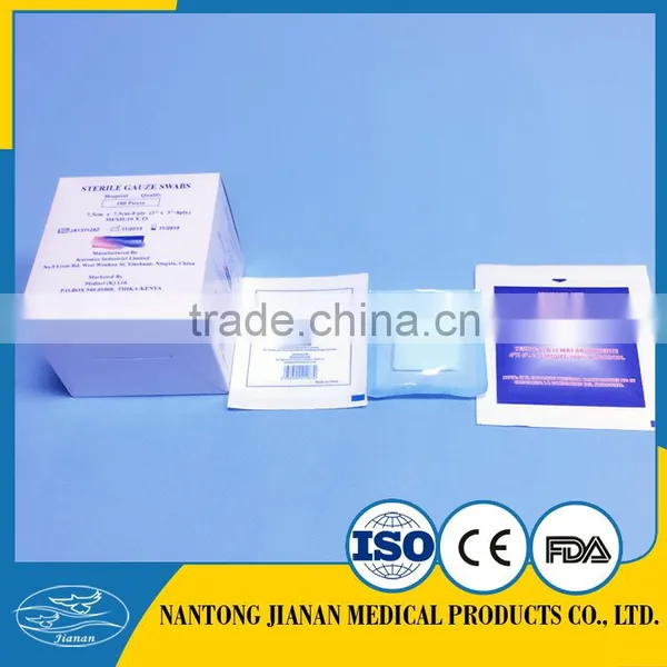 Sterile Gauze Swab/Cotton Gauze Swab/ Medical Gauze Swab