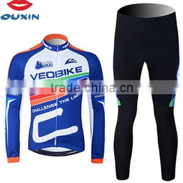 Long Sleeve Cycling Jacket/thermal Fleece Custom Cycling Clothing Winter, Sublimation Wholesale Sportswear Cycling Wear