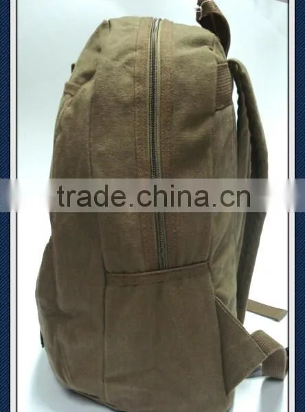 Washed Canvas Backpack Bag photo-5