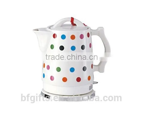 Enamel Kettle Set/ Ceramic LED Electric Kettle/ White High Quality Teapot Set/ 2015 New Design-3 photo-5