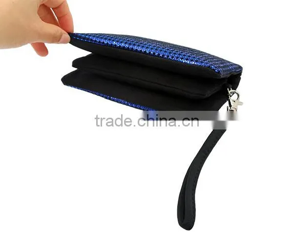 Fabric With Light Pearl Gold Blocking Purse Bag Evening Bag Clutch Bag With Handle photo-2