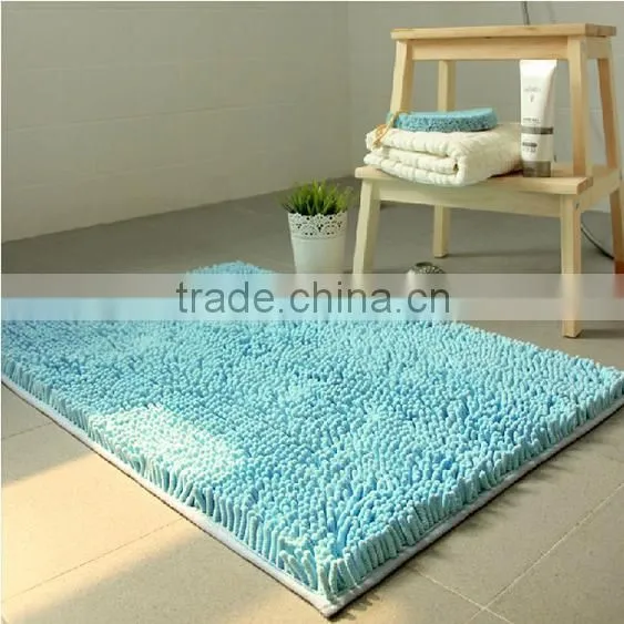 Cheap Price Home Textile Microfiber Polyester Clean Plain Floor Mat / Chenille Floor Mat