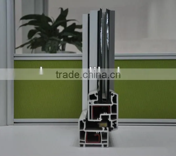 PVC Window Frame Conch 60 Casement Outwards Opening UPVC Profiles photo-5
