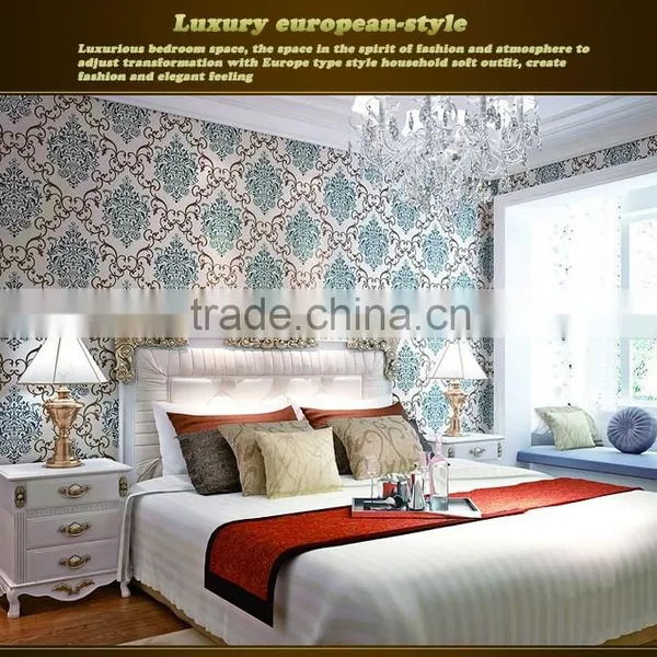 Wall Design Classic Decorating European Floral Wallpaper photo-3