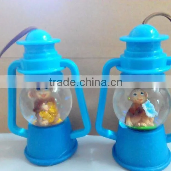 Globe Diameter 45mm Cartoon Monkey Led Light Water Globe Polyresin Cheap Decorative Hanging Lanterns photo-3