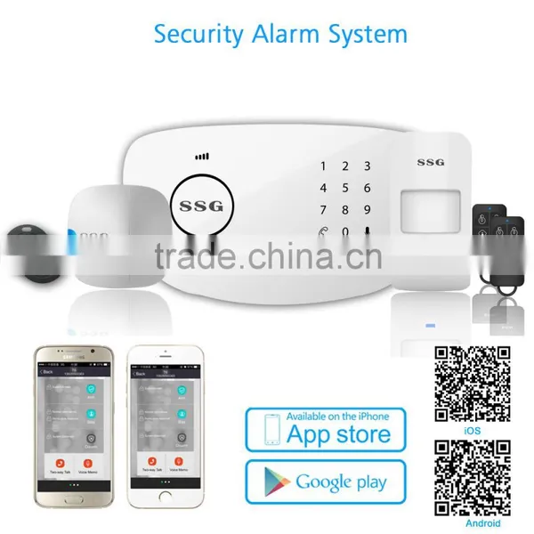 SSG GSM Intelligent Security Wireless Home Anti-theft House Burglar Intruder Alarm System Infrared Detector