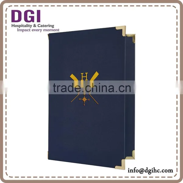 Restaurant Menu Cover Printing,PU Wood Menu Cover / PU Wood Menu Cover Bar Menu
