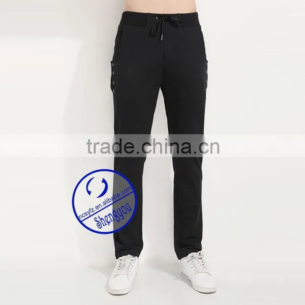 Custom Wholesale 100% Polyester Mens Blank Pants With Pocket photo-4