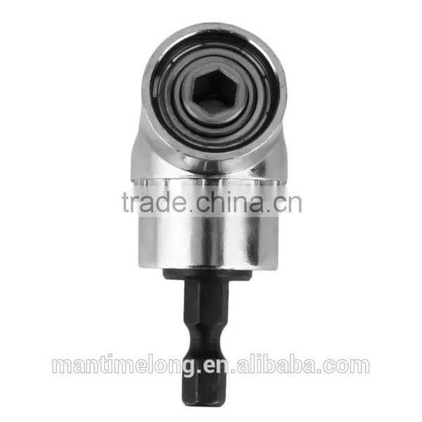 105 Degrees 1/4" Extension Hex Drill Bit Adjustable Hex Bit Angle Driver Screwdriver Socket Holder Adaptor Tools photo-5