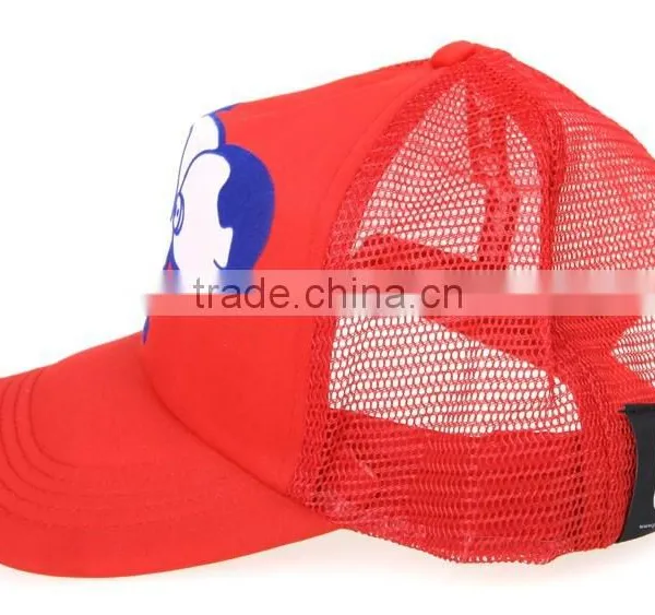 Red 5 Panel Custom Foam Image Printing Trucker Hats photo-5