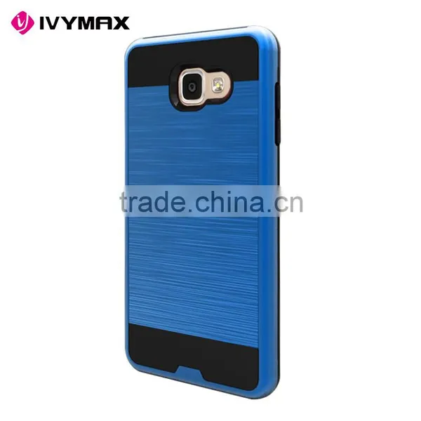 IVYMAX Hybrid Card to go Case Black TPU With Silk Back Plate for Sansung A710 Accessories Mobile photo-6