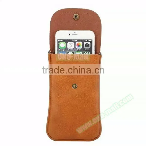 Wholesale Ladies Fashion Bags Style Cow Leather Wallet Case for 5.7 Inch Smartphone photo-3