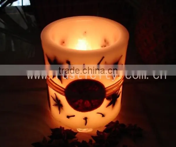 Colorful Beautiful Printing Pillar LED Candles photo-2