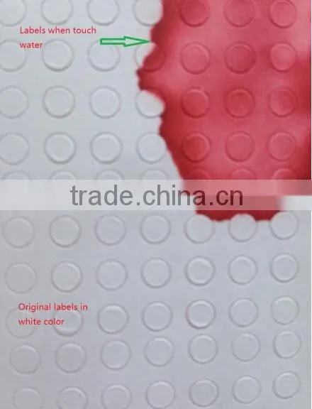 Anti-counterfeit Water Damage Indicator Meet Water Change Color Stickers Labels photo-2