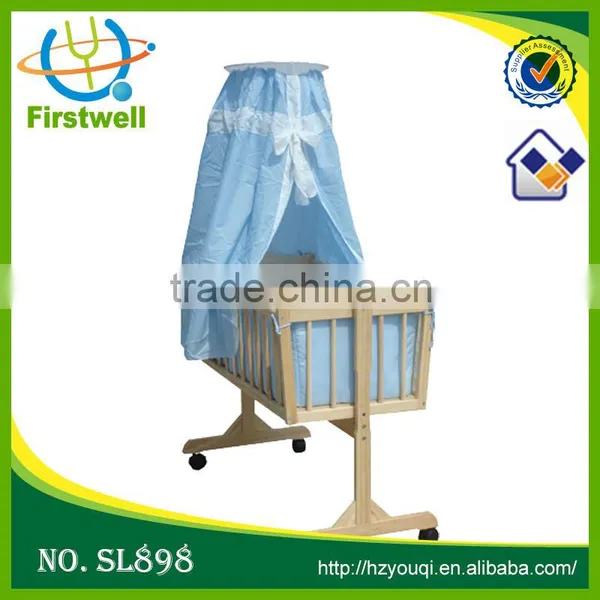 European Styled Custom Made Foldable Baby Cribs Bedding Set photo-4