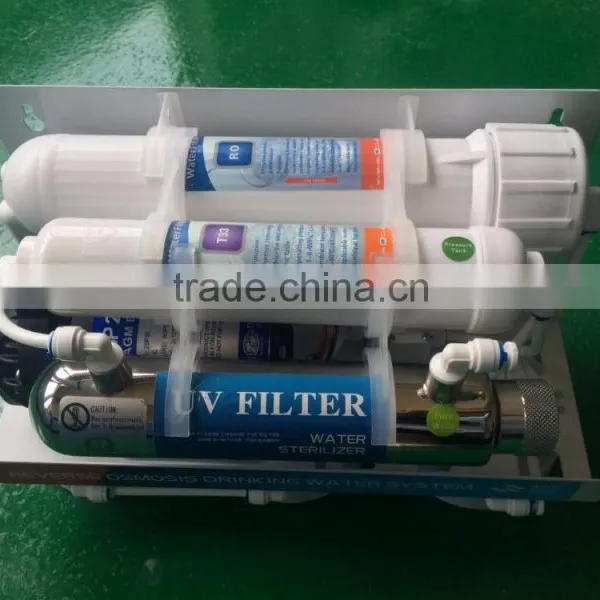 Household 6 Stage ro Water Filter With UV Sterilizer Lamp and Direct Drinking ro Water Purifier for Home Use photo-3
