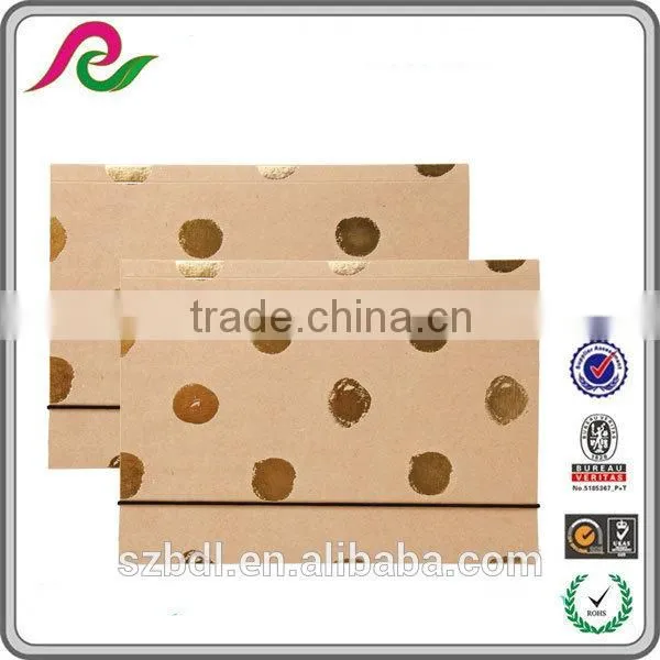 Flashy Kraft Material String Closure Envelope Folder photo-2