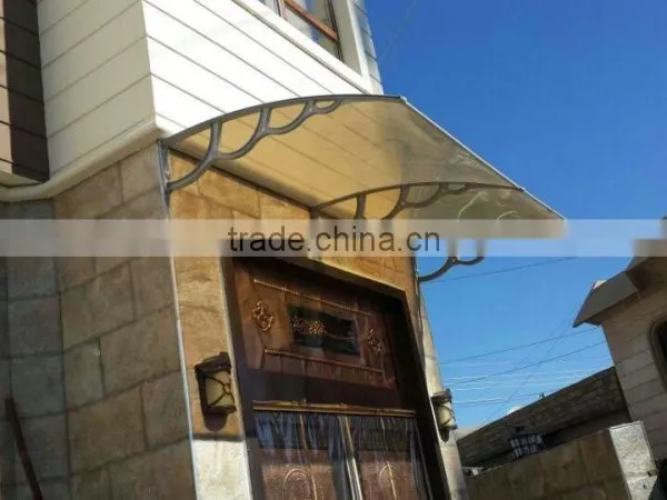 Projection 1500mm x 4000mm High Quality Polycarbonate Manual Garden Shade Canopy Sun Shade Canopy
