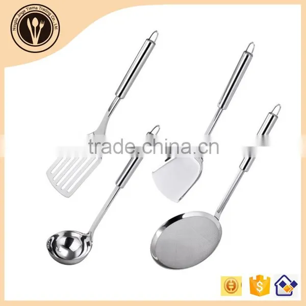 Stainless Steel Kitchen Utensil Long Handle Slotted Pancake Shovel Quality Choice