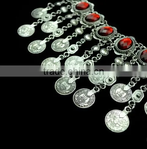 2016 New Fashion Women's Turquoise Statement Tassel Choker Collar Ethnic Bohemian Necklace photo-6