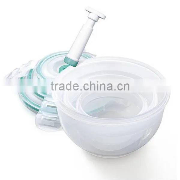 3pcs Vacuum Food Container With Pump GL9503V-B