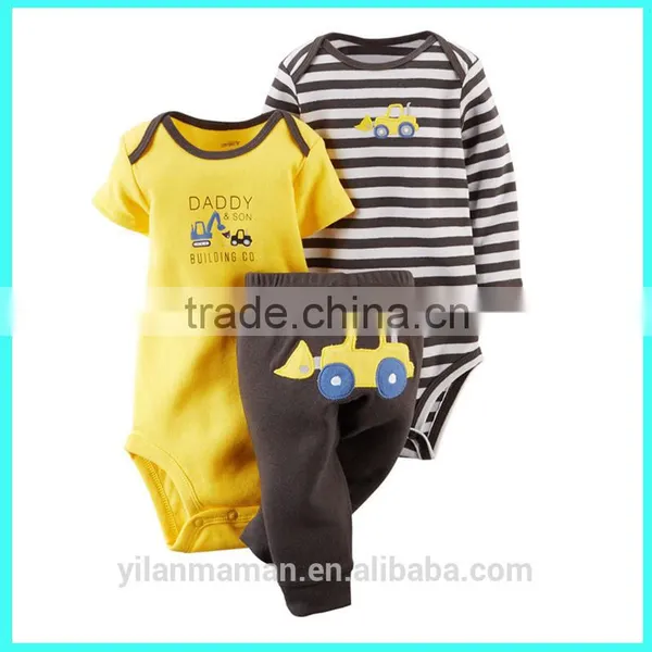 Wholesale Boys and Girls 3 Pack Bodysuit and Pant Carter Baby Clothing Sets Design Quality Choice Most Popular photo-5