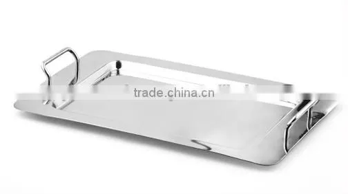Tray W/Handles With Stainless Steel