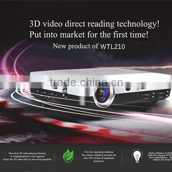 Mini Led Dlp Projector USB Bluetooth Wifi Home Business Use Double Core Cortex A9 photo-3