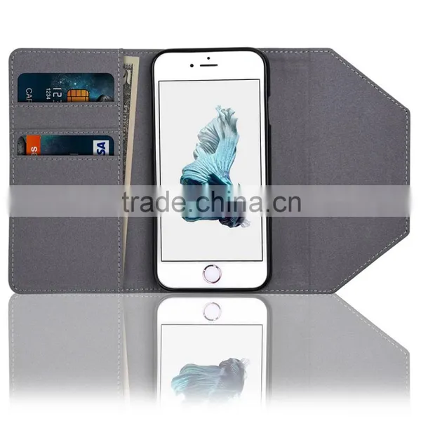 C&T Metal Chain Premium Flip Folio Purse Handbag PU Leather Case Cover For IPhone7 photo-3