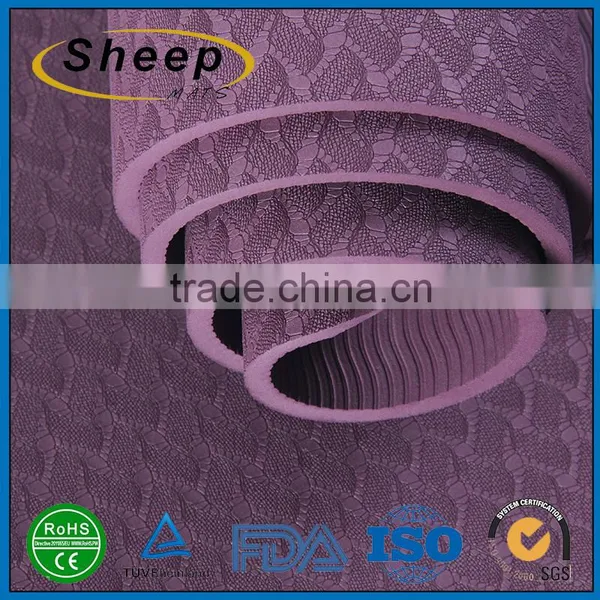 Waterproof Natural Eco-friendly Colorful Anti-slip Yoga Mat Rubber Quality Choice