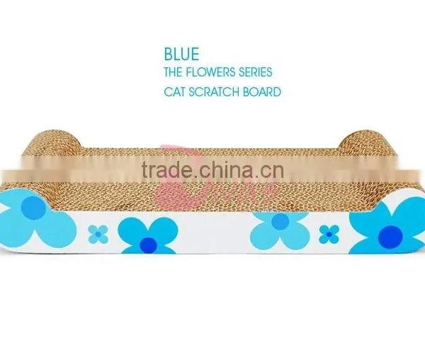 Eco-friendly Cat Toys Corrugated Paper Board Sunflower Cat Scratch Board photo-3
