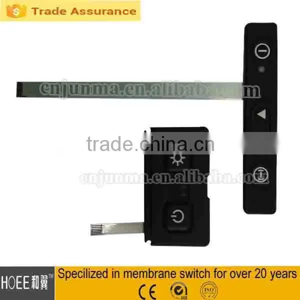 China Manufacturer Waterproof Fpc Connectors Key Membrane Switches With Rubber Keypad photo-4