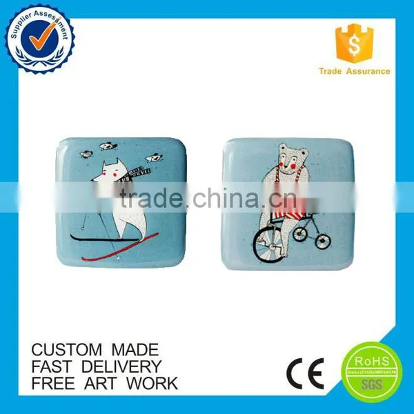 2016 Beautiful Customized Round Epoxy Fridge Magnet photo-5