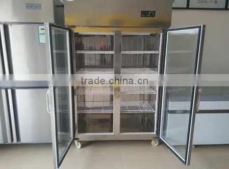 Hot Sale Cheap Price Commercial Kitchen 4 Door Stainless Steel Fridge