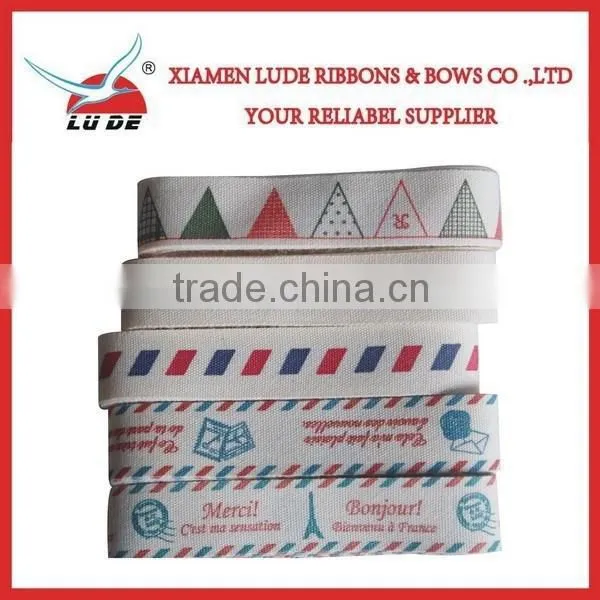Custom Design Cotton Petersham Ribbon for Wholesale