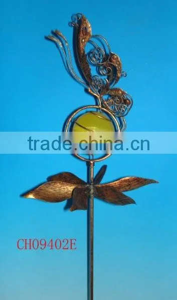 Metal Butterfly Solar Light Garden